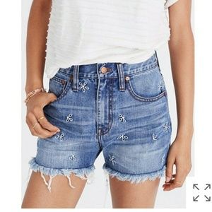 Madewell Women's Perfect Jean Short: Daisy Edition